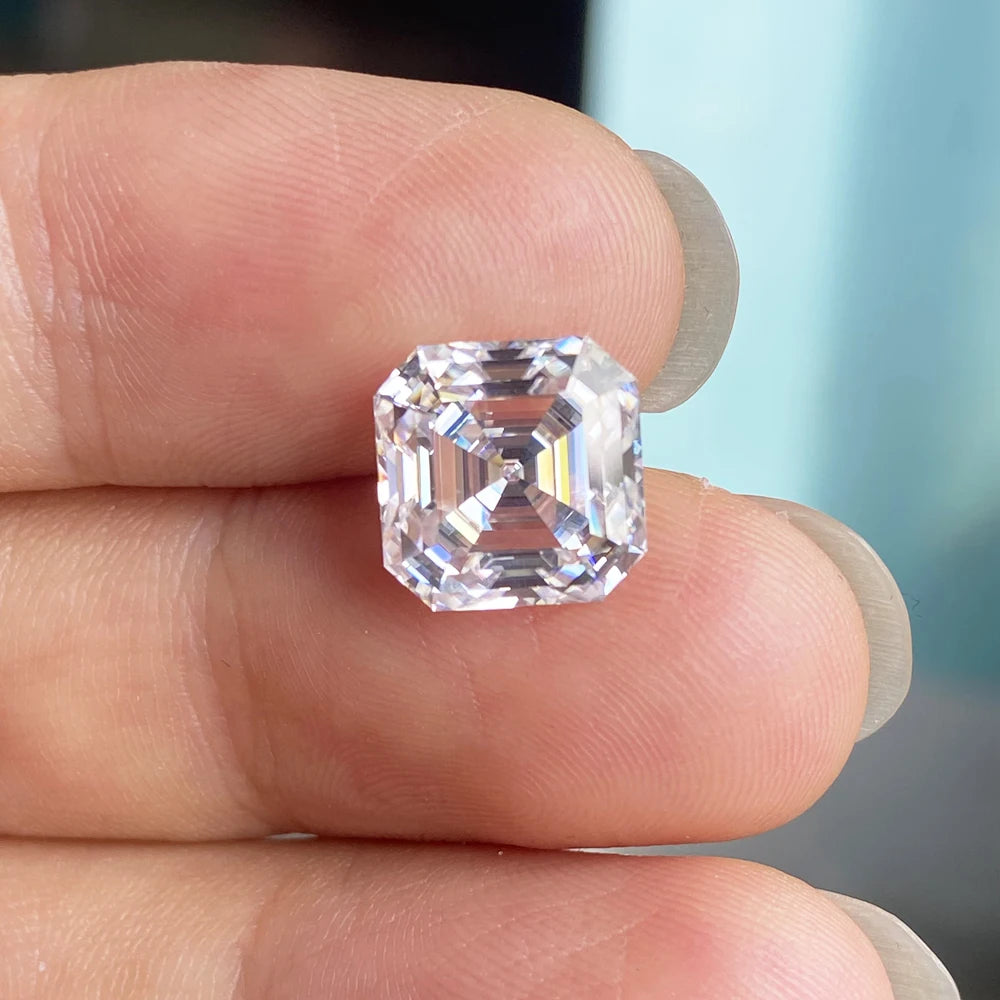 Earrings D Color Super White Moissanite Diamond Round / Oval / Pear / Radiant / Emerald / Heart / Princess / Cushion / Asscher Shape