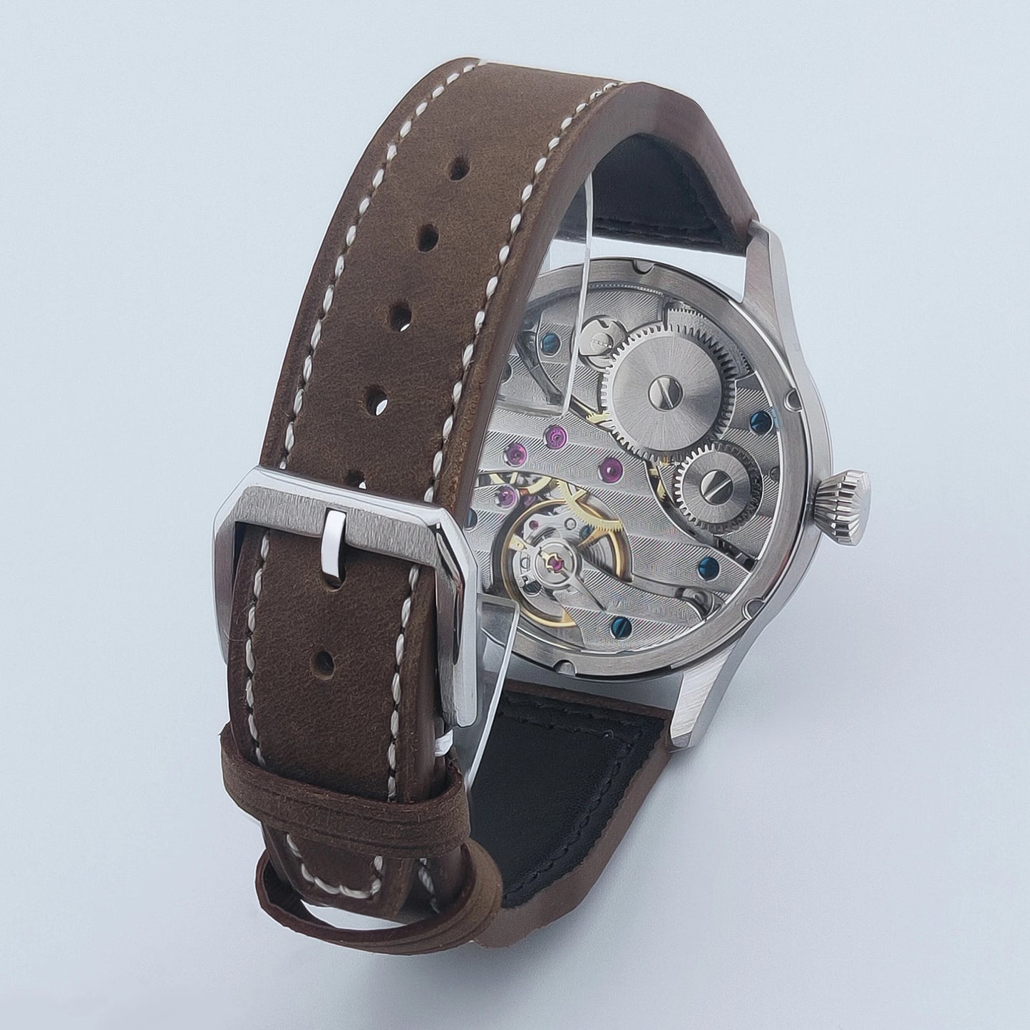 Corgeut Luxury Sapphire Glass 42 Mm Dial St3600 Or ETA6497 Hand-Wound Movement 316L Steel Case Men'S Watch 30 M Water Resistant