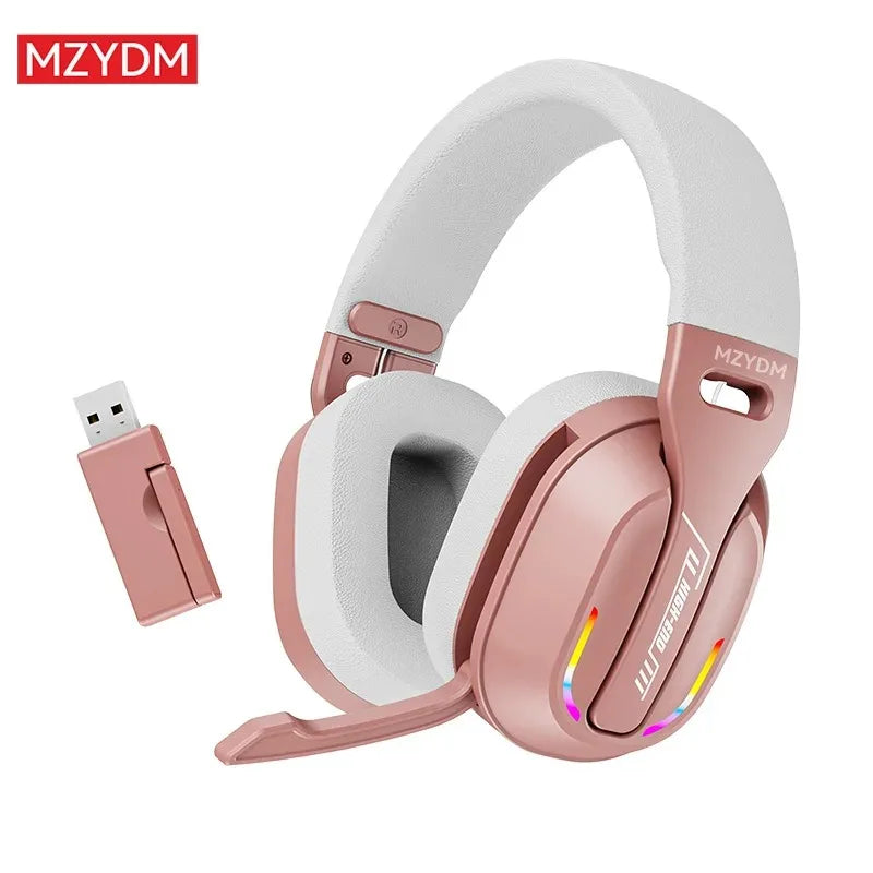 Wireless gaming headphones: 2.4G/ wired/ foldable Bluetooth headphones, providing an immersive audio experience for PC/PS4/PS5.