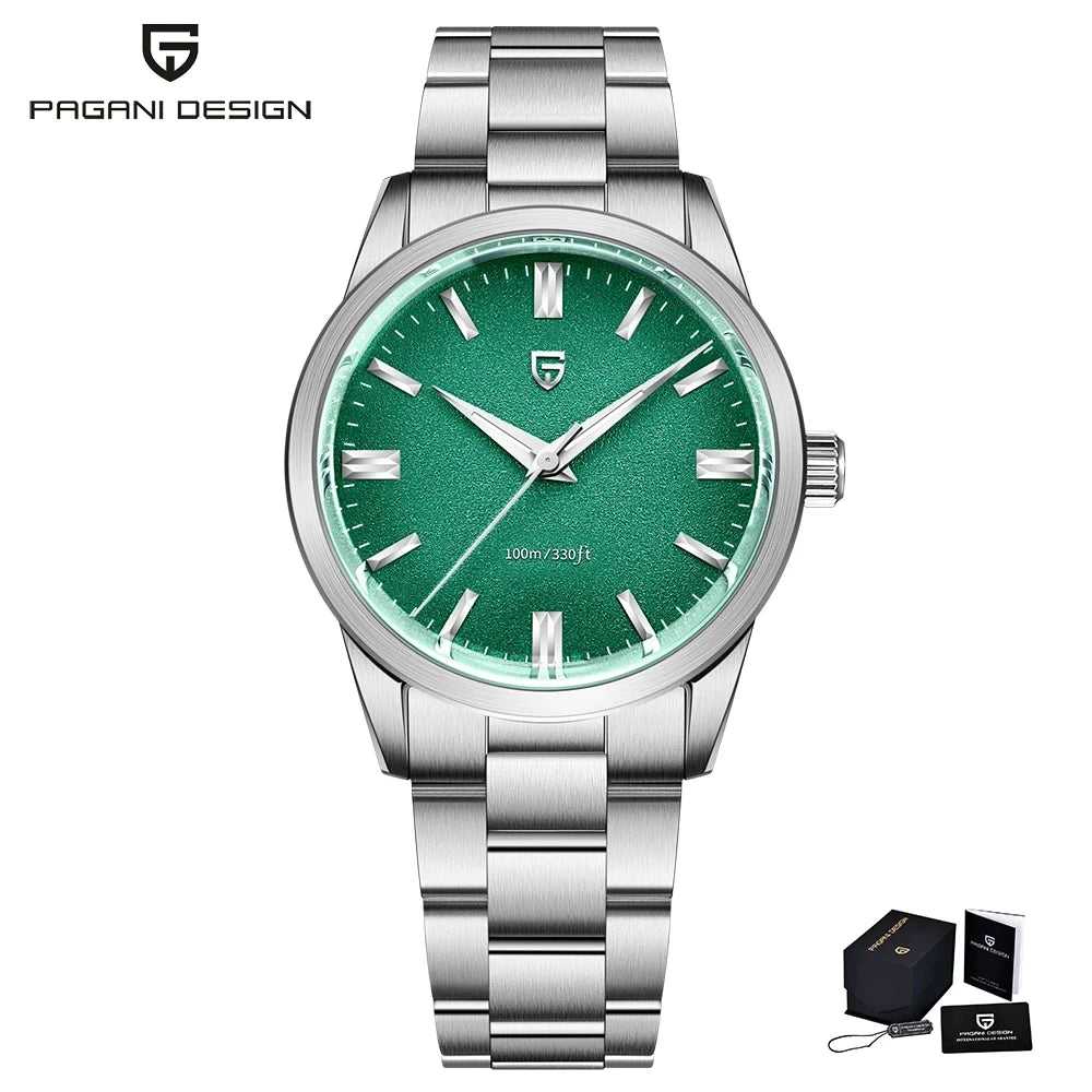 PAGANI DESIGN 2025 New 38mm Men's Quartz Watches VH31 Stainless Steel AR Coating Sapphire Business Sports Watches Watch for Men