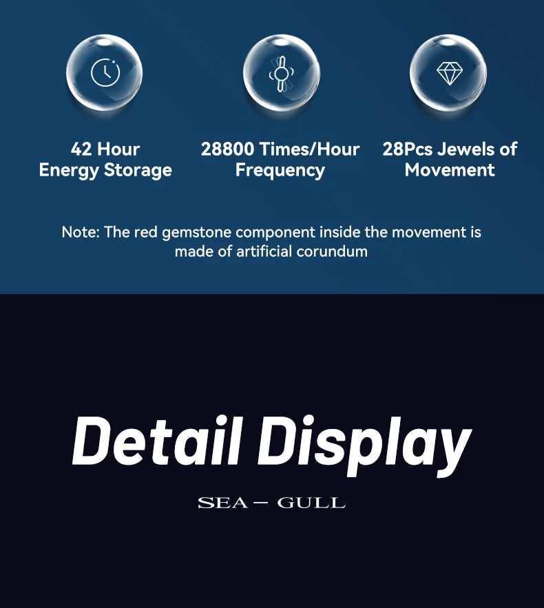 Seagull relogio masculino Men Watch 200m Diving Business Waterproof Fashion Automatic Mechanical Watch Ocean Series 816.32.1523