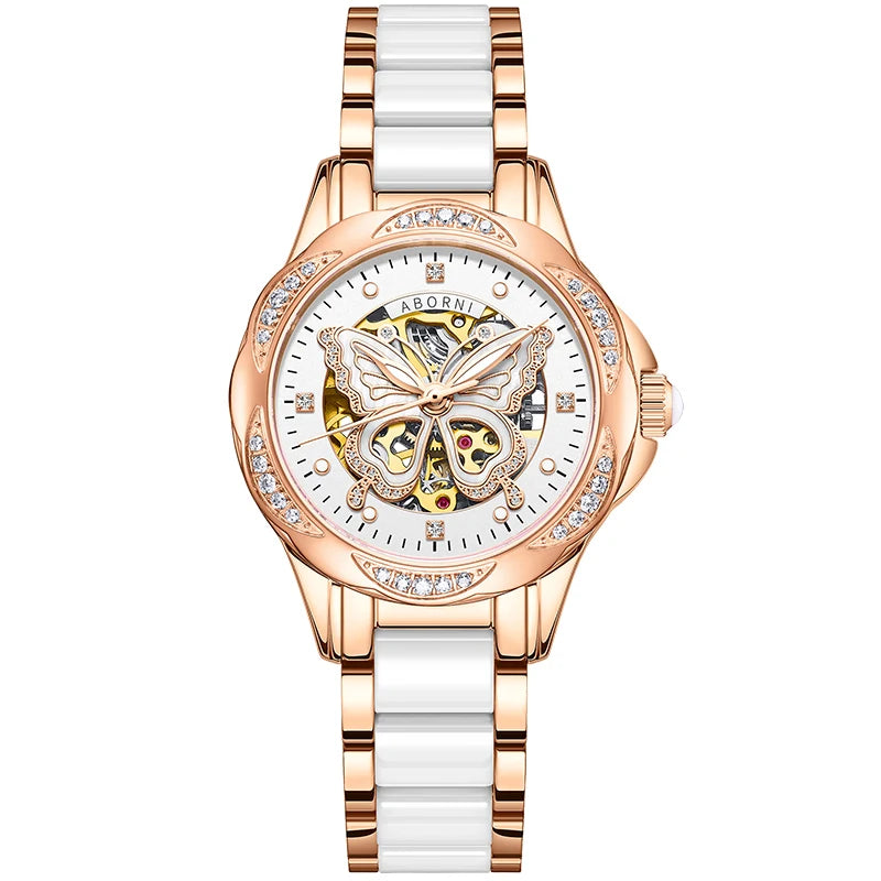 New Fashion Womens Mechanical Watches for Woman Simple Stainless Steel Pagani Designs Women Automatic Watch Gifts Reloj Mujer