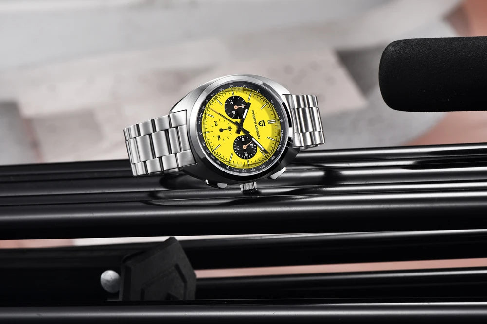 2025 New PAGANI DESIGN Men's Watches Top Luxury Quartz Watch For Men VK63 Chronograph Wristwatch Luminous AR Sapphire Clock Gift