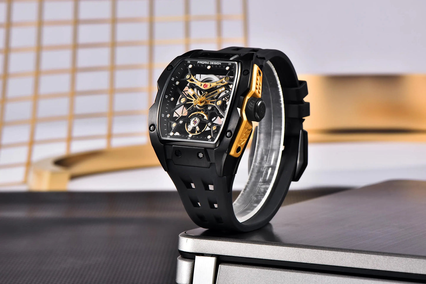 PAGANI DESIGN 2025 New Men's Automatic Mechanical Watch 42mm Fashion Casual Skeleton Sapphire Stainless Steel Watch for Men