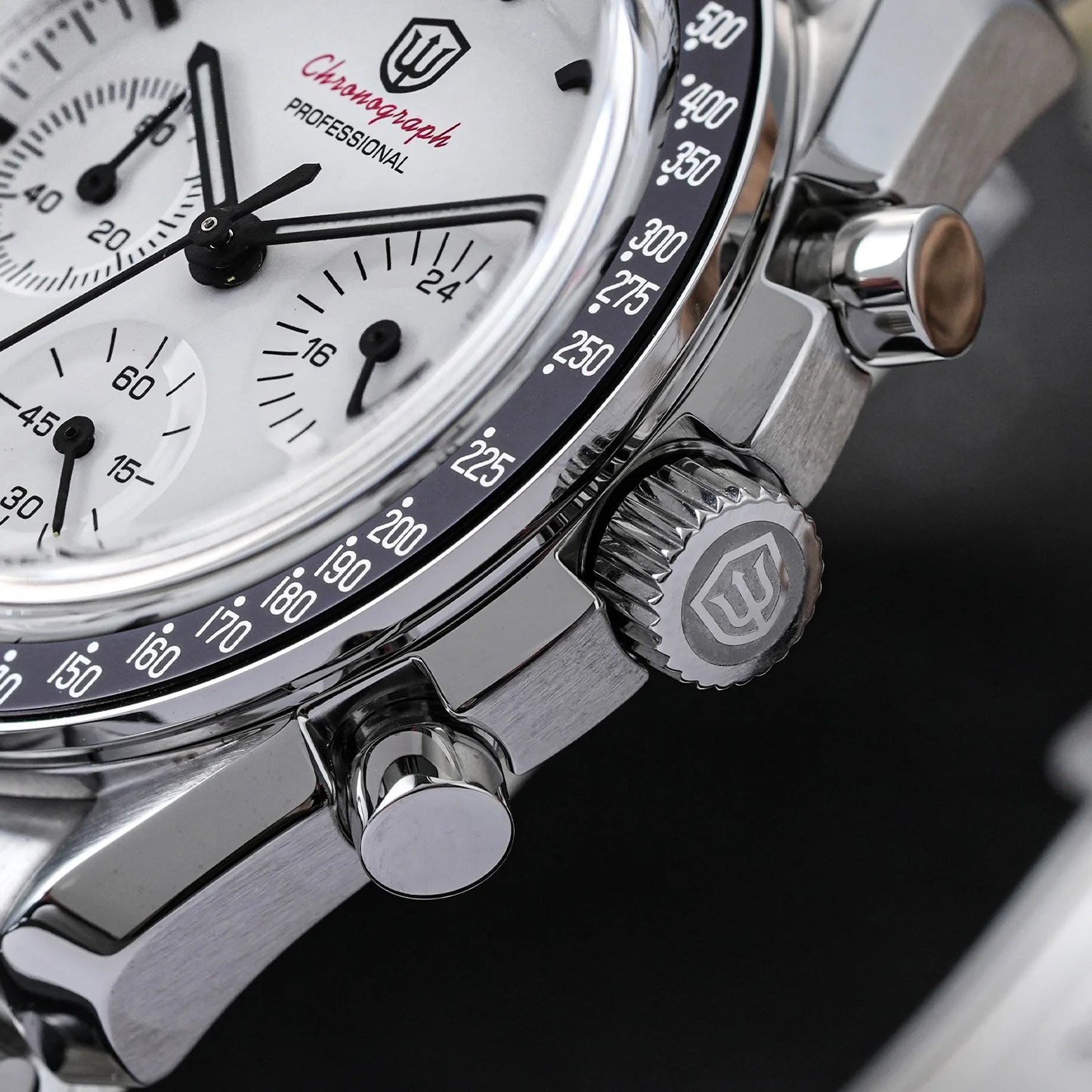 Watchdives WD1863 Quartz Watch VK63 Chronograph Movement Bubble Sapphire Crystal 10Bar Waterproof Luminous 39mm Vintage Watches