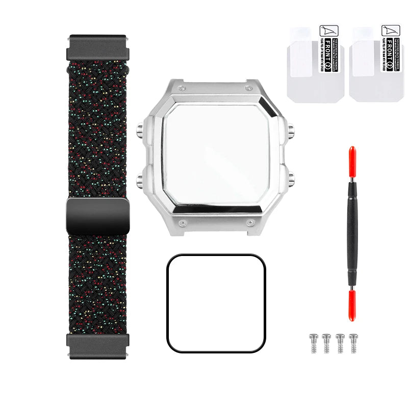 Casio AE1200 case mod kit modification all metal case 3299 AE-1200 bezel glass waterproof ring kit 304 stainless steel part