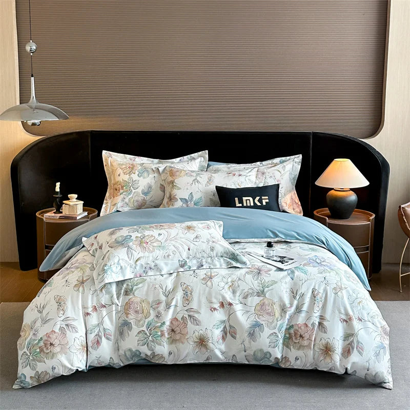 Svetanya Egyptian Cotton Underwear Bedding Sets Linens Queen King Ru Size Print Sheet Pillowcase Duvet Cover Set