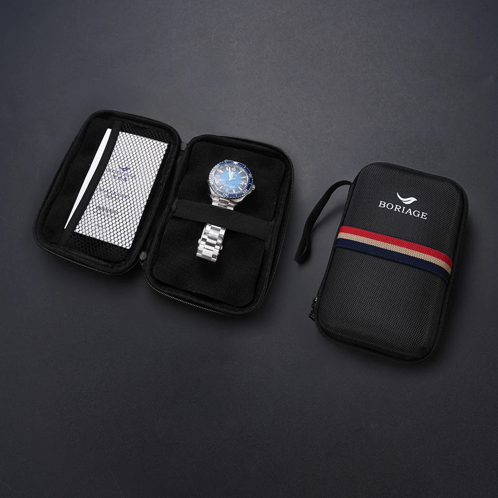 BORIAGE NH35 Automatic Mechanical Watches Luxury Men's Watch Stainless Steel Water resista 100m Dive Watches Luminous Wristwatch