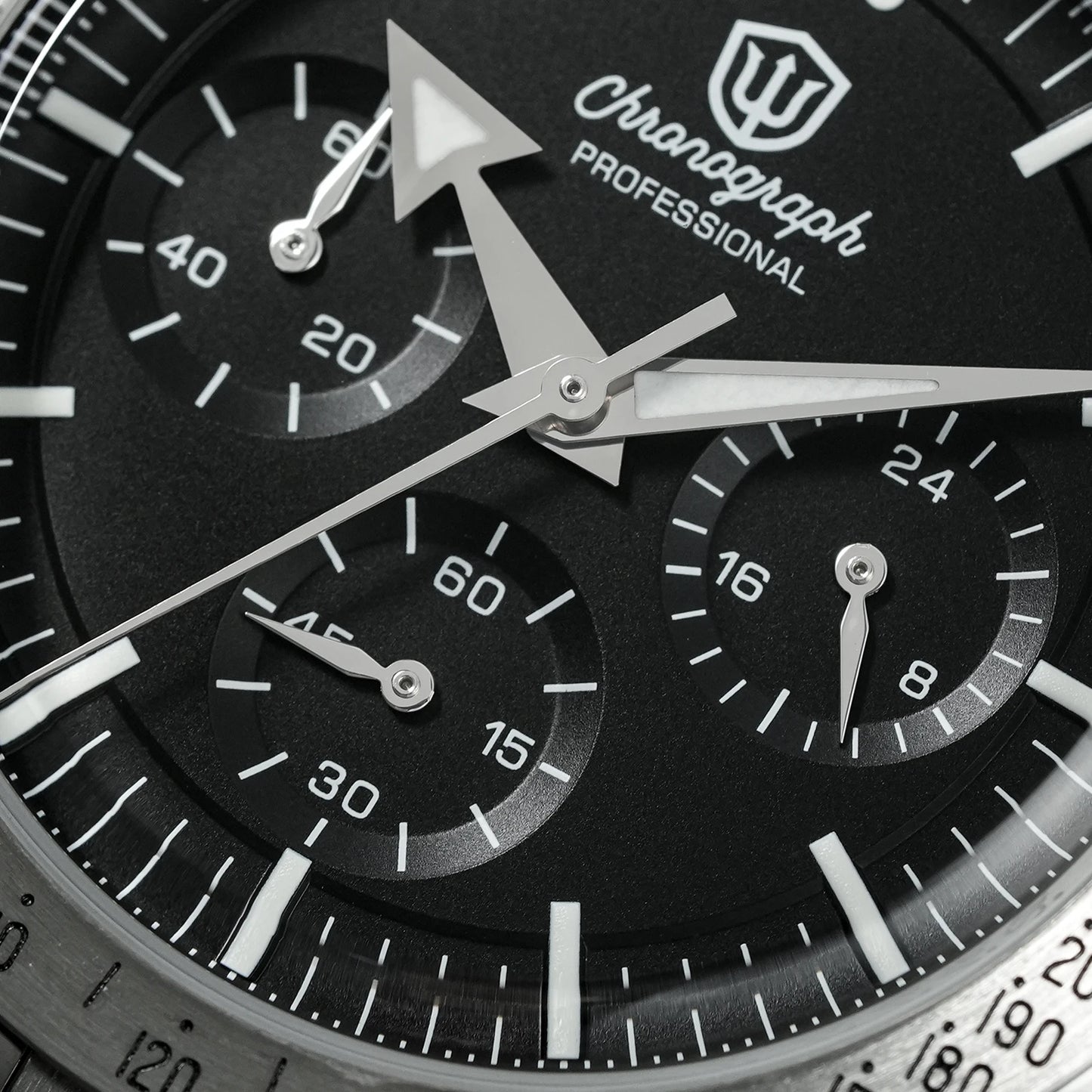 Watchdives New WD1863 Watch VK63 Chronograph Movement Aluminum Bezel BGW9 Luminous Bubble Sapphire Crystal 39mm Vintage Watches