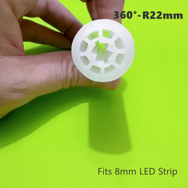 Round Flexible Silicone Strip Light 360 Degree Glowing IP65 Outdoor LED Soft Neon Tube Tape Lamp DIY Minimalist Linear Lighting