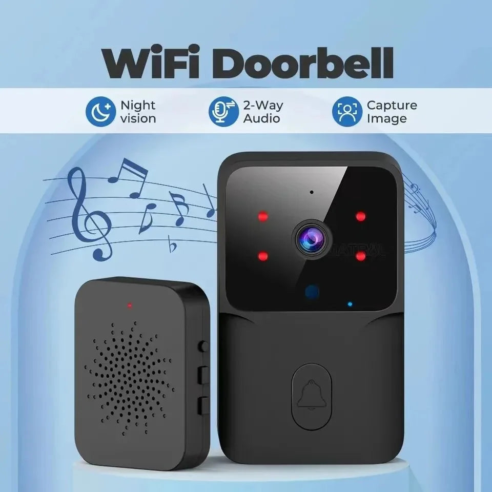 Doorbell With Camera Wireless Bundle Video Doorbell WIFI HD Outdoor Phone Door Bell Camera Security Video Intercom IR