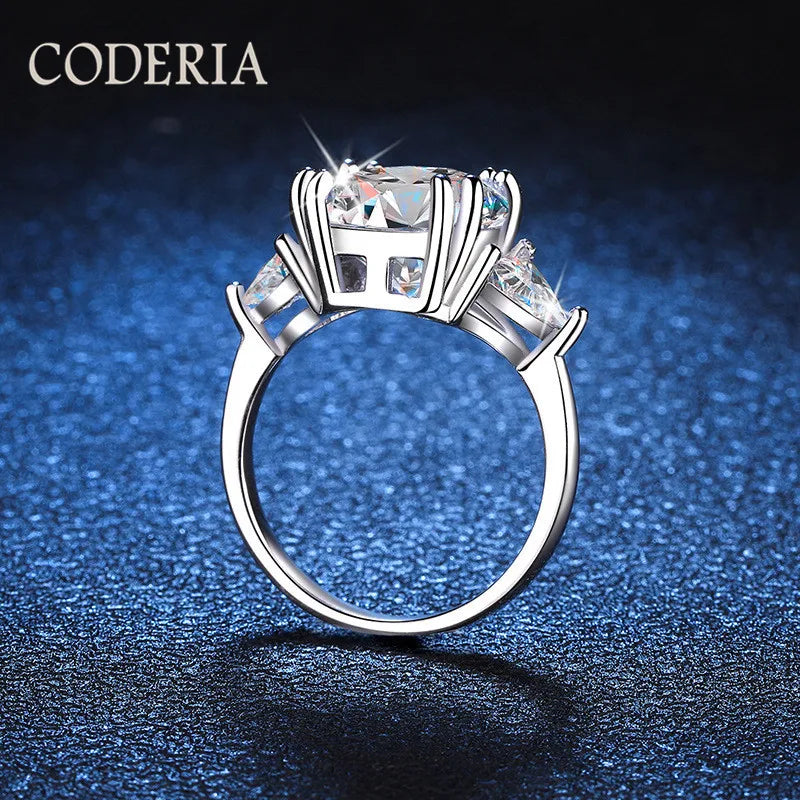 5.0 Carat Mousseline Ring Deluxe D Color VVS1 Diamond Gold Plated 925 sterling Silver Wedding Rings Engagement Jewelry