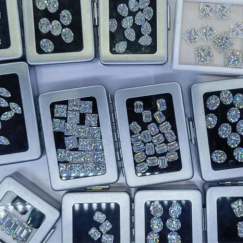 [3EX Cut] Top Belgium Cut Moissanite Stone D Color Pear Cut Gemstones Lab Grown Diamond Loose Moissanite Stone with GRA