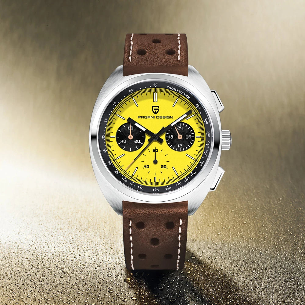 2025 New PAGANI DESIGN Men's Watches Top Luxury Quartz Watch For Men VK63 Chronograph Wristwatch Luminous AR Sapphire Clock Gift