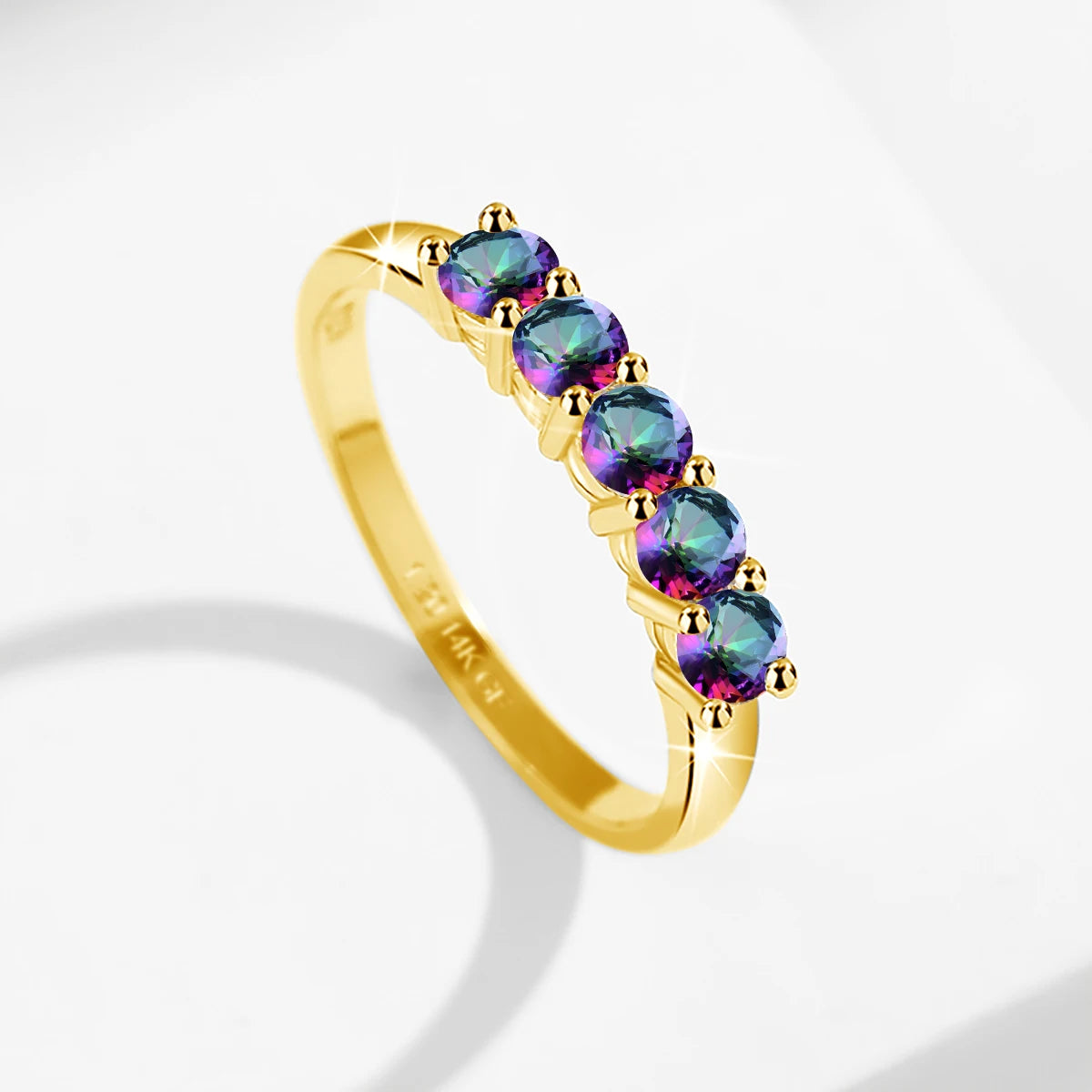 Szjinao 14K Gold Filled Rings For Woman 1.0CT 3.5mm Moissanite Diamond Wedding Jewelry No Tarnish Engagement Lady Gift Wholesale