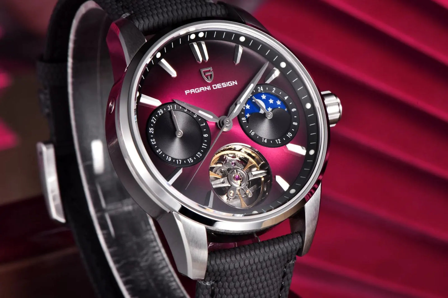 PAGANI DESIGN Top Luxury Men Clock Luminous Hollow Tourbillon Automatic Wristwatch Mechanical Stainless Steel Men's Watch Reloj