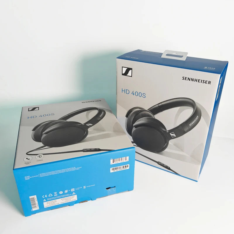 Sennheiser HD 400S wired earphones, headphone style music earphones, gaming intelligent wired control upgraded sound quality