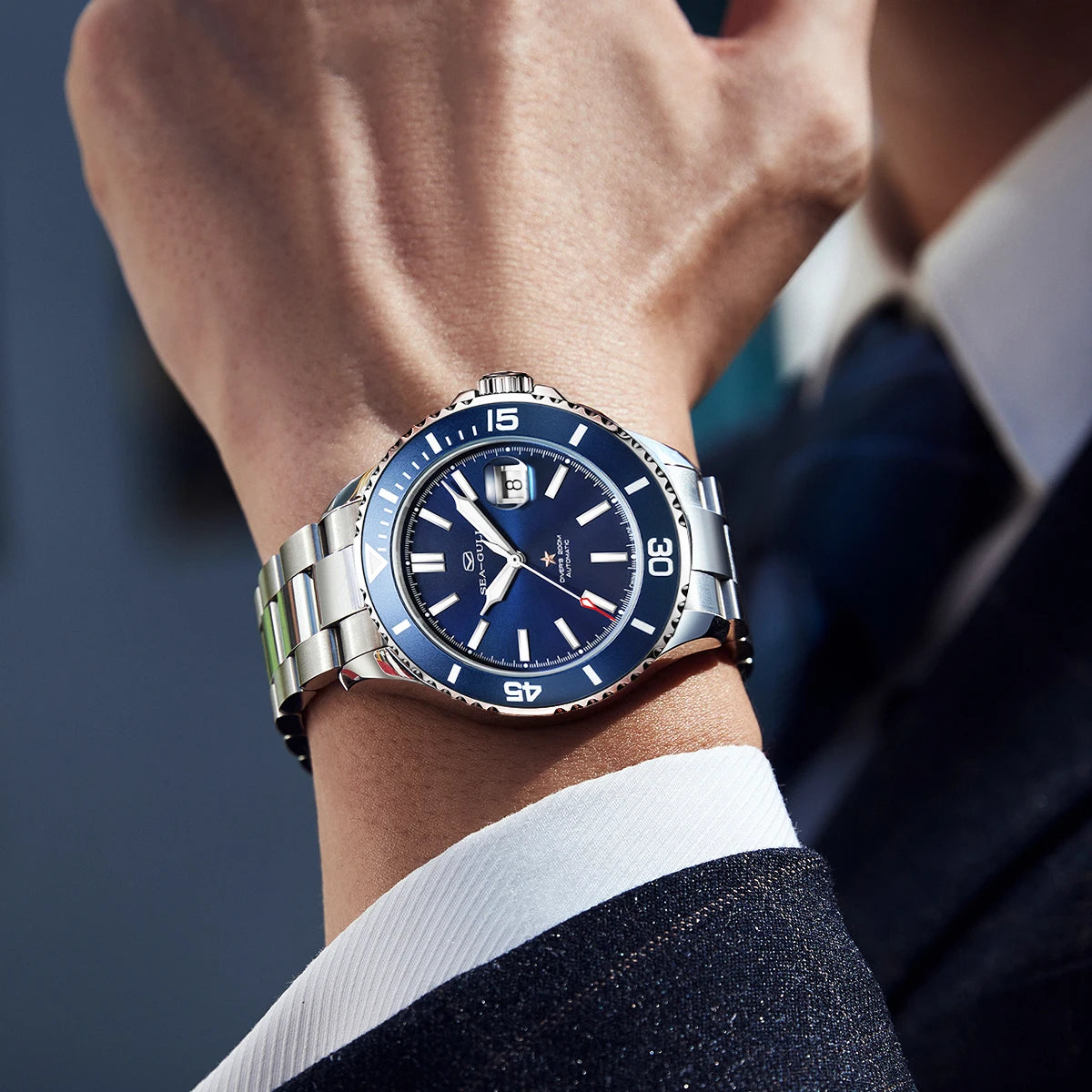 Seagull relogio masculino Men Watch 200m Diving Business Waterproof Fashion Automatic Mechanical Watch Ocean Series 816.32.1523