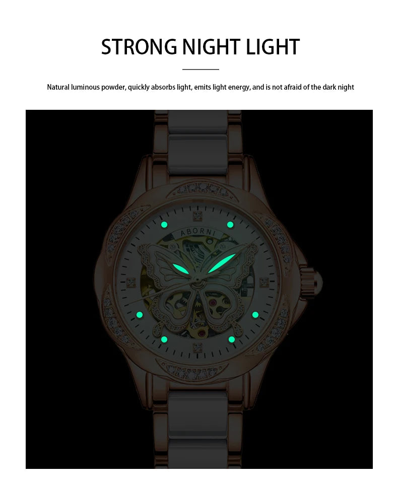 New Fashion Womens Mechanical Watches for Woman Simple Stainless Steel Pagani Designs Women Automatic Watch Gifts Reloj Mujer