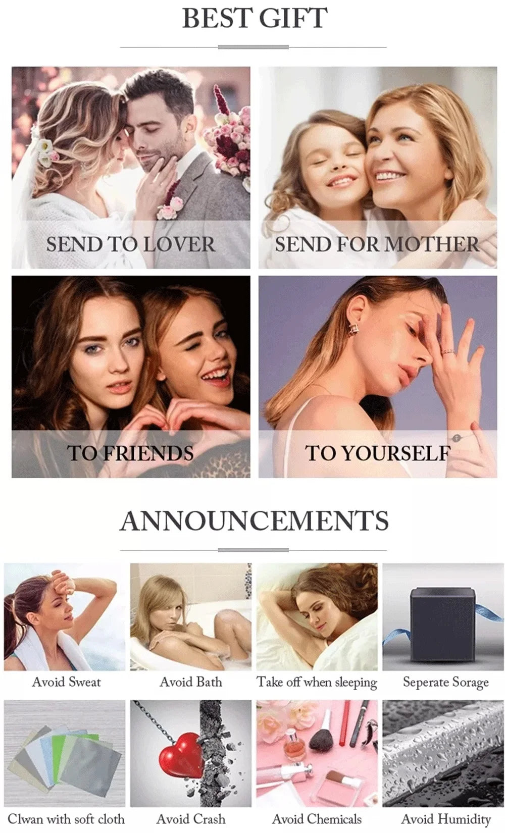 1/2CT Marquise Cut Moissanite Engagement Ring with Certicate 925 Sterling Silver Bypass Solitaire Diamond Wedding Ring for Women