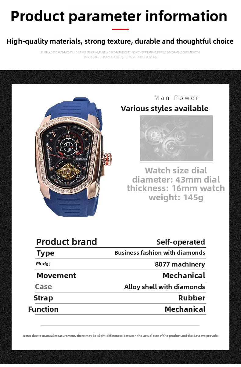 Blade Warrior same tourbillon mechanical men's watch mechanical watch