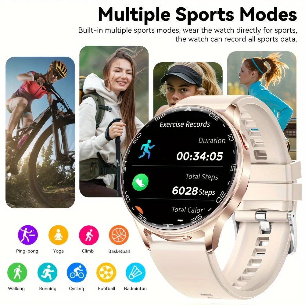 2025 New TWS Smartwatch Earphone 2 In 1 Women Watches with Earbuds Strong Sound Effects Music Lover Waterproof Ladies Smartwatch