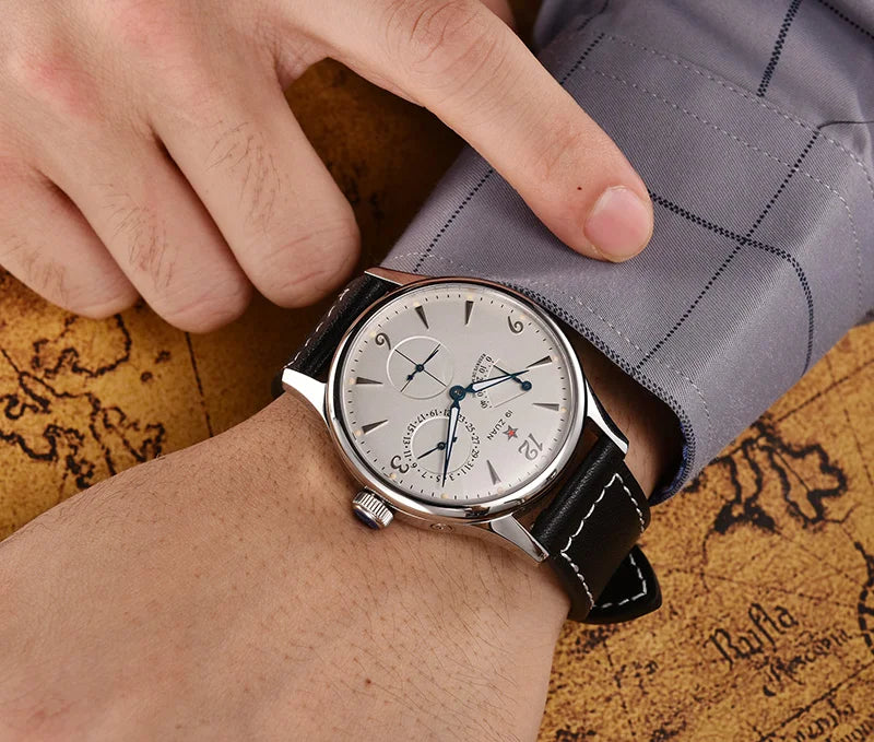 1963 40mm Pilot Watch of Men Automatic Mechanial Wristwatches Sapphire Crystal Waterpoorf Retro with Seagull ST1780 Movement New