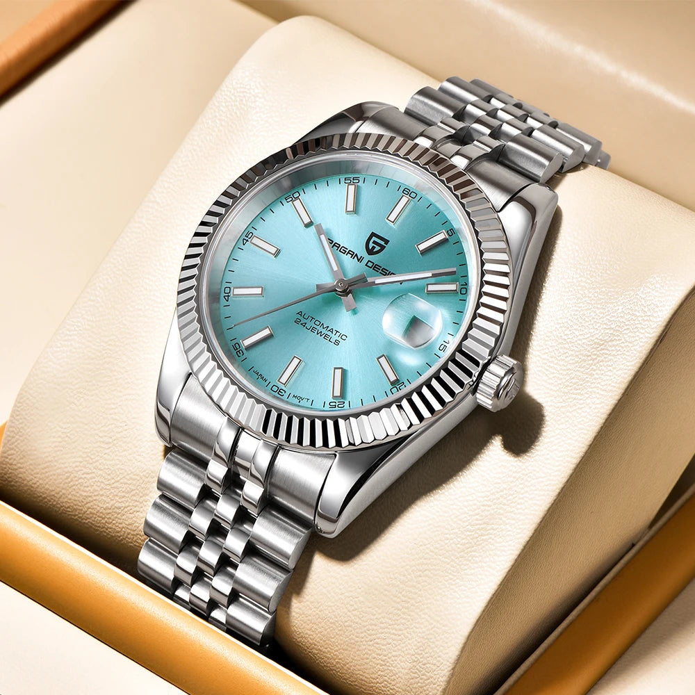 PAGANI DESIGN Neue V2 Herren-Mechanikuhr – Luxus-Uhr der Topmarke – Vollautomatisch – Wasserdicht bis 100 m – Edelstahl