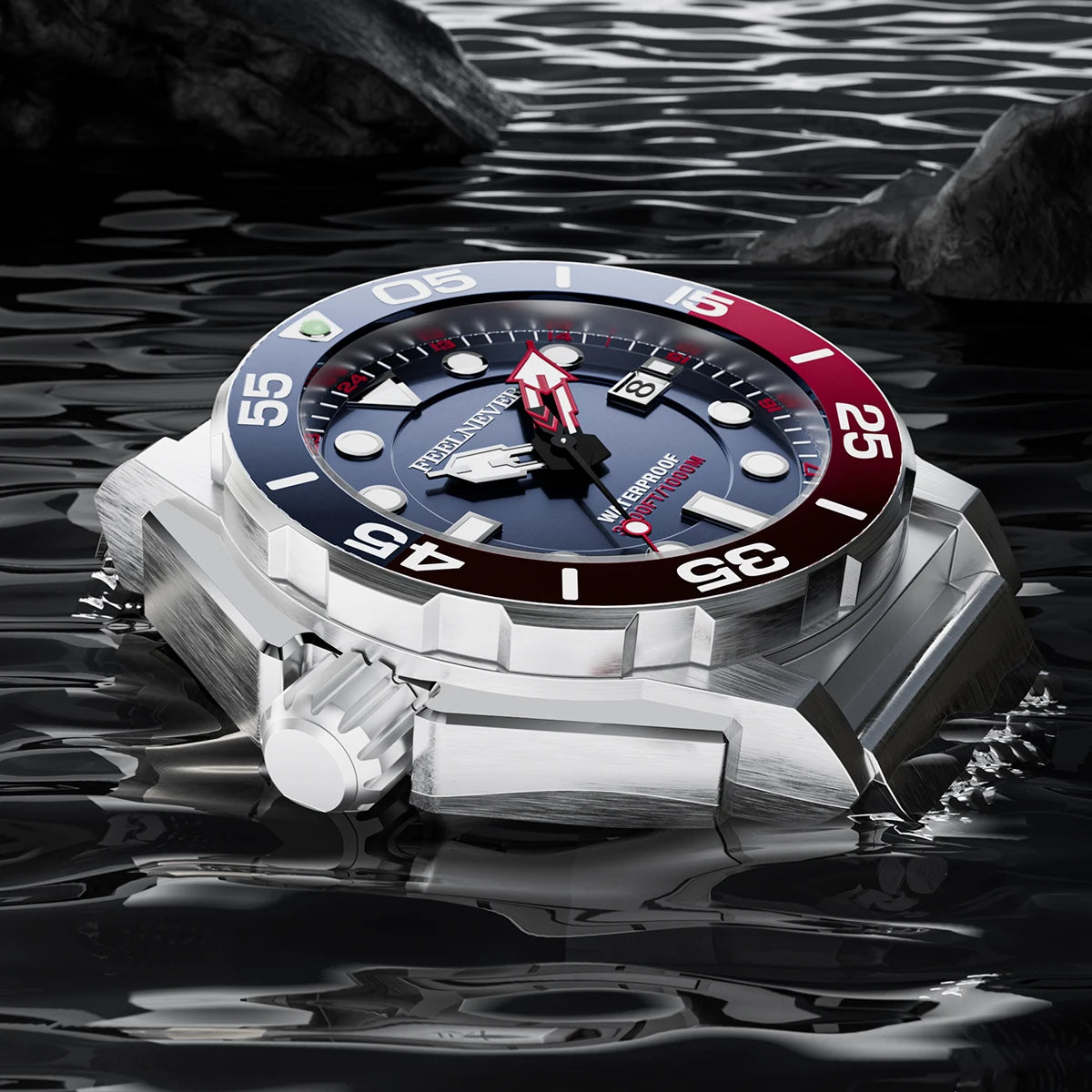 FeelNever Top Brand Luxury Automatic Watch For Men Fashion Business Watch Men Military Waterproof Men's Mechanical Wristwatches