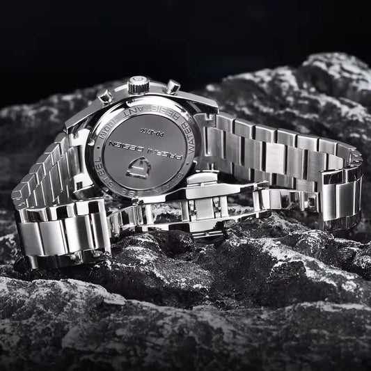 PAGANI DESIGN New 2025 Retro Luminous Moon Watch men Quartz speed Sport Chronograph AR Sapphire mirror VK64 Steel Men's Watches