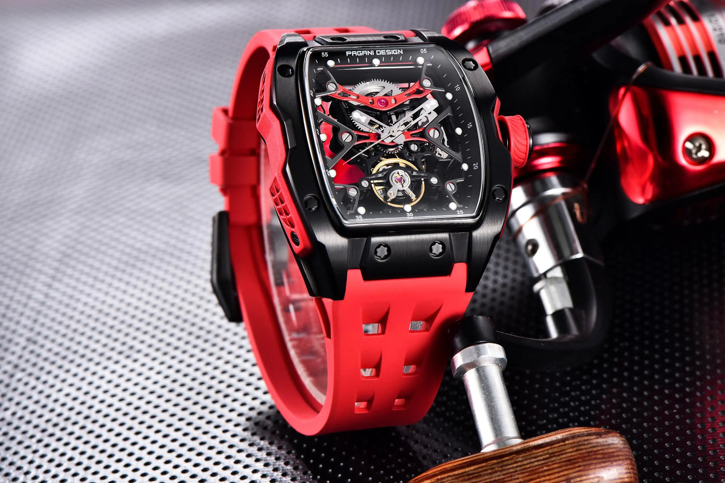 PAGANI DESIGN 2025 New Men's Automatic Mechanical Watch 42mm Fashion Casual Skeleton Sapphire Stainless Steel Watch for Men