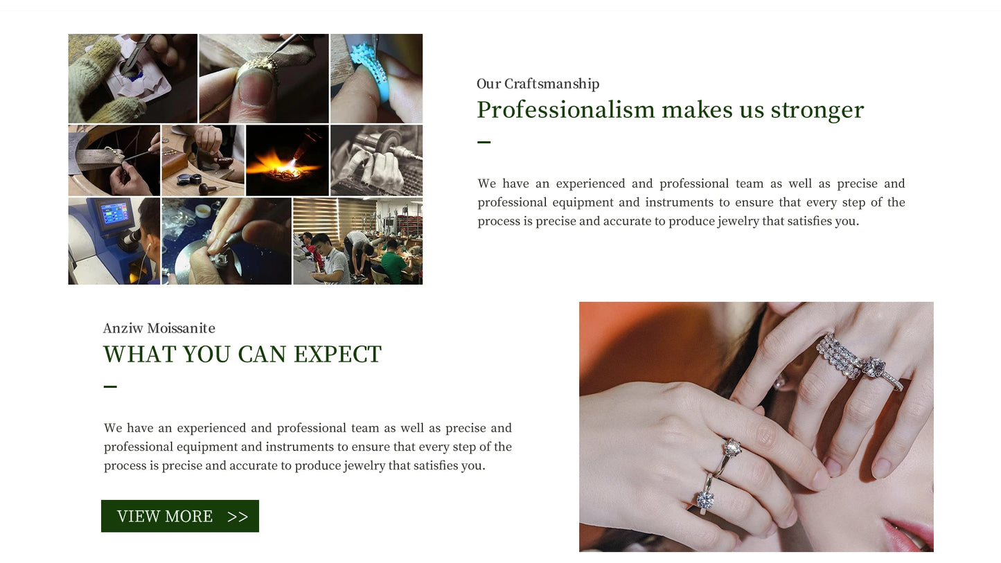 Classic 925 Sterling Sliver Engagement Wedding Promise Ring 8mm 2 Carat Round D-E Moissanite Finger Rings for Women Fine Jewelry