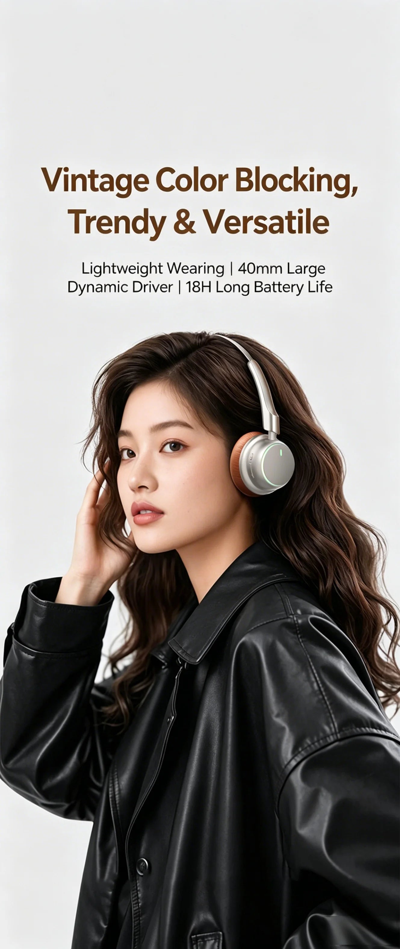 High-Quality Wireless Bluetooth-compatible Headphones, Smart Noise Cancelling, Universal Music Earbuds, V6.0 Headset Earphones