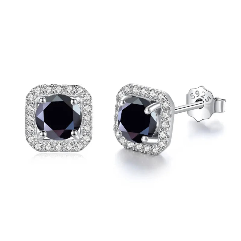 JoyceJelly 8H8A Cut D Color VVS Moissanite Diamond Stud Earrings Luxury Sterling 925 Silver Jewelry For Women Wholesale Price