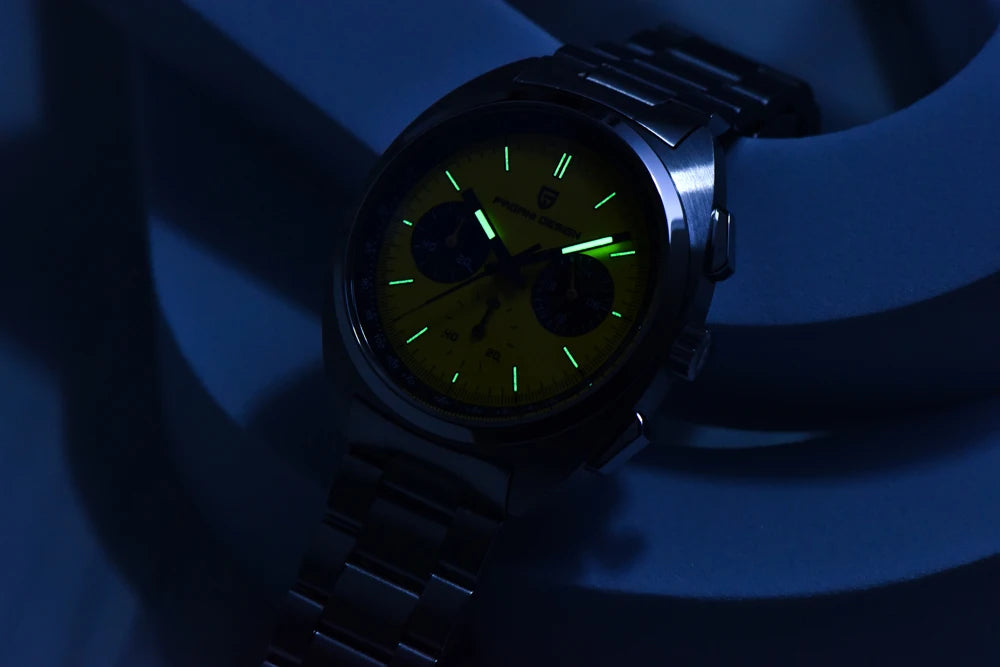 2025 New PAGANI DESIGN Men's Watches Top Luxury Quartz Watch For Men VK63 Chronograph Wristwatch Luminous AR Sapphire Clock Gift