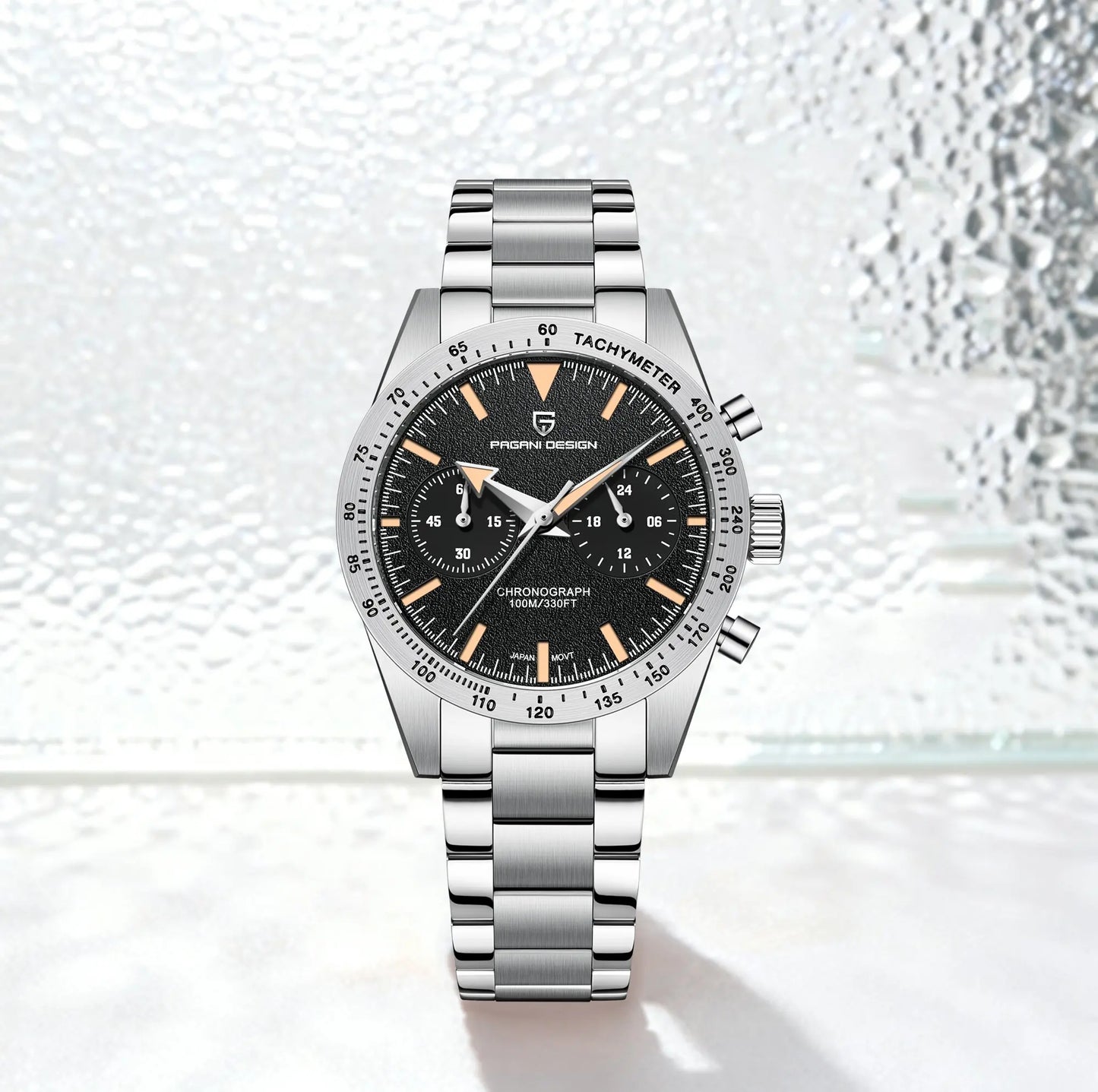 PAGANI DESIGN 2025 New Men Quartz Watch Exquisite Craftsmanship Luxury Classic Style Sapphire Glass Chronograph 100m Waterproof