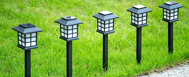 2~12Pcs Solar LED Pathway Lights Outdoor Waterproof Walkway Garden Decor Street Lamp for Landscape Yard Patio Driveway