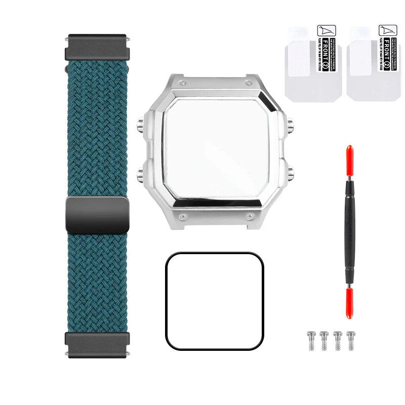 Casio AE1200 case mod kit modification all metal case 3299 AE-1200 bezel glass waterproof ring kit 304 stainless steel part