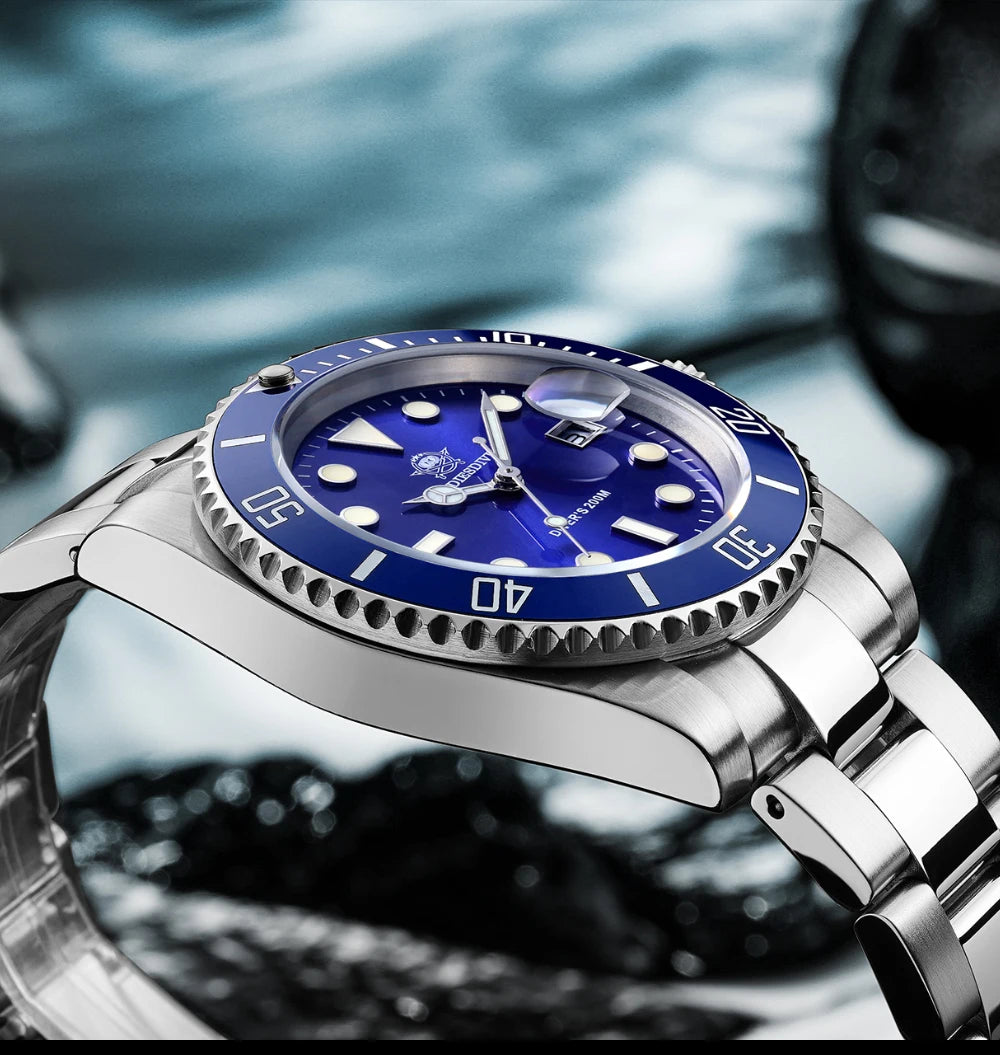 ADDIESDIVE MY-H3-2QZ Quartz Diver Watch 200M Waterproof Miyota Movement Ceramic Bezel BGW9 Luminous Stainless Steel Sports Watch