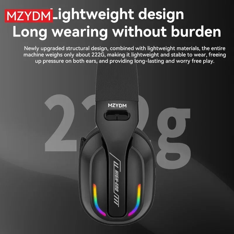 Wireless Bluetooth headphones, 3 modes, with microphone, soft ear pads, suitable for immersive sound effects on PC/PS4/PS5