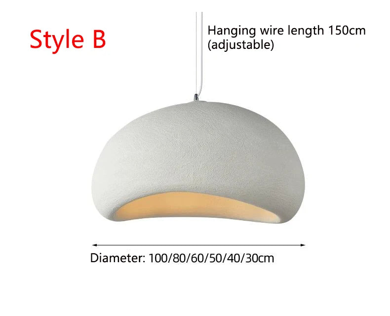 Nordic Wabi Sabi Pendant Light Modern LED Ceiling Chandelier Light for Living Room Dining Bedroom Bar Home Decor Hanghing Lamp