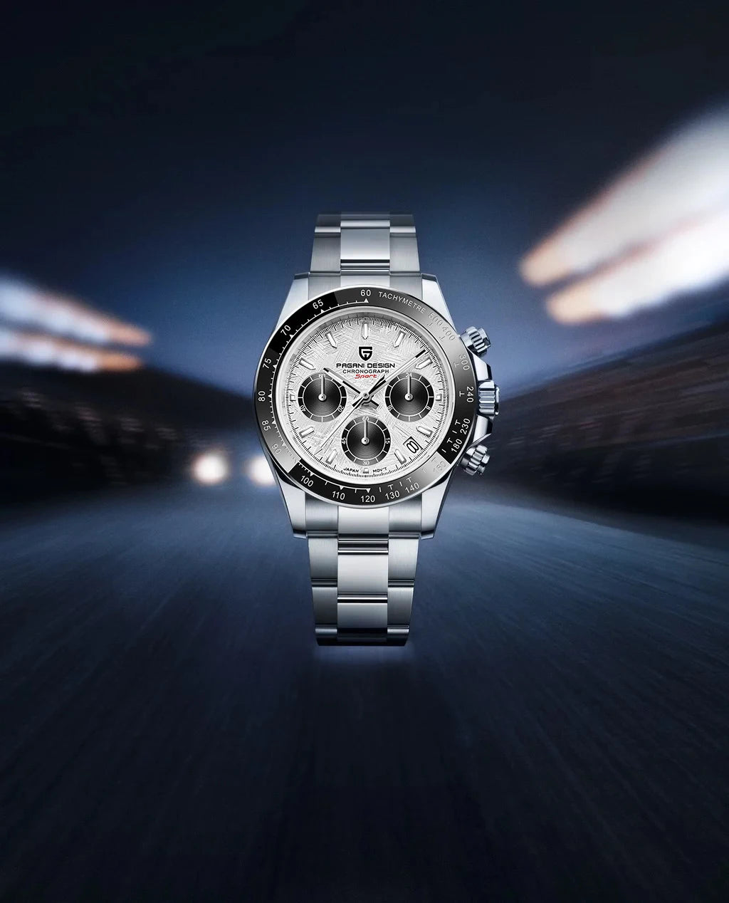 PAGANI DESIGN 2025 New PD-1644 Meteorite Dial Fashion Men Quartz Wristwatches 100M Sapphire Glass Chronograph relogio masculino