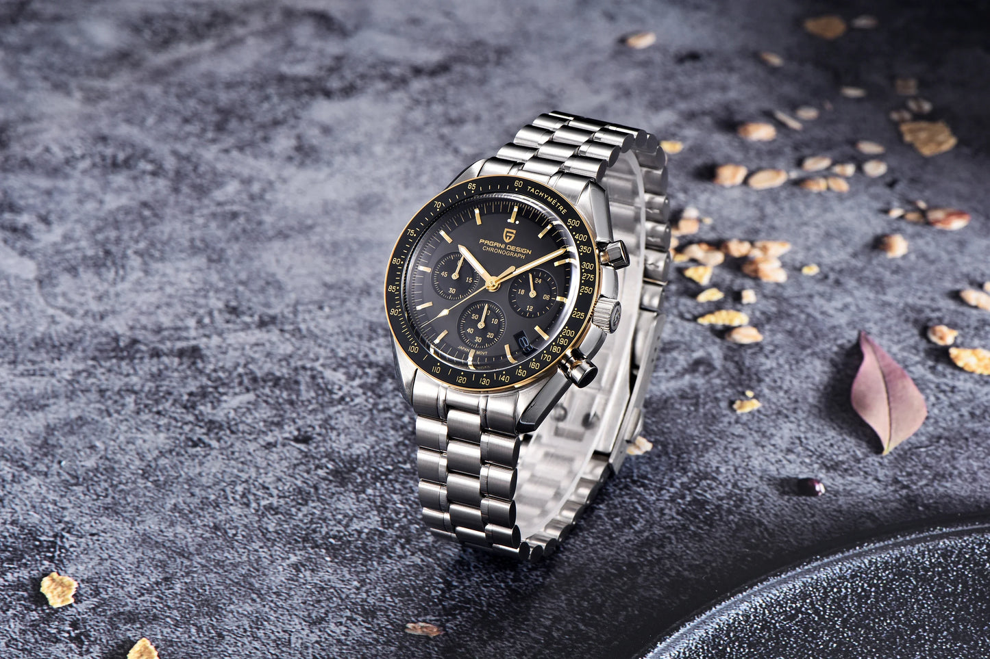 2025 New PAGANI DESIGN Saturn Men's Watches Luxury Quartz Watch For Men Chronograph Wristwatches AR Sapphire Waterproof Luminous