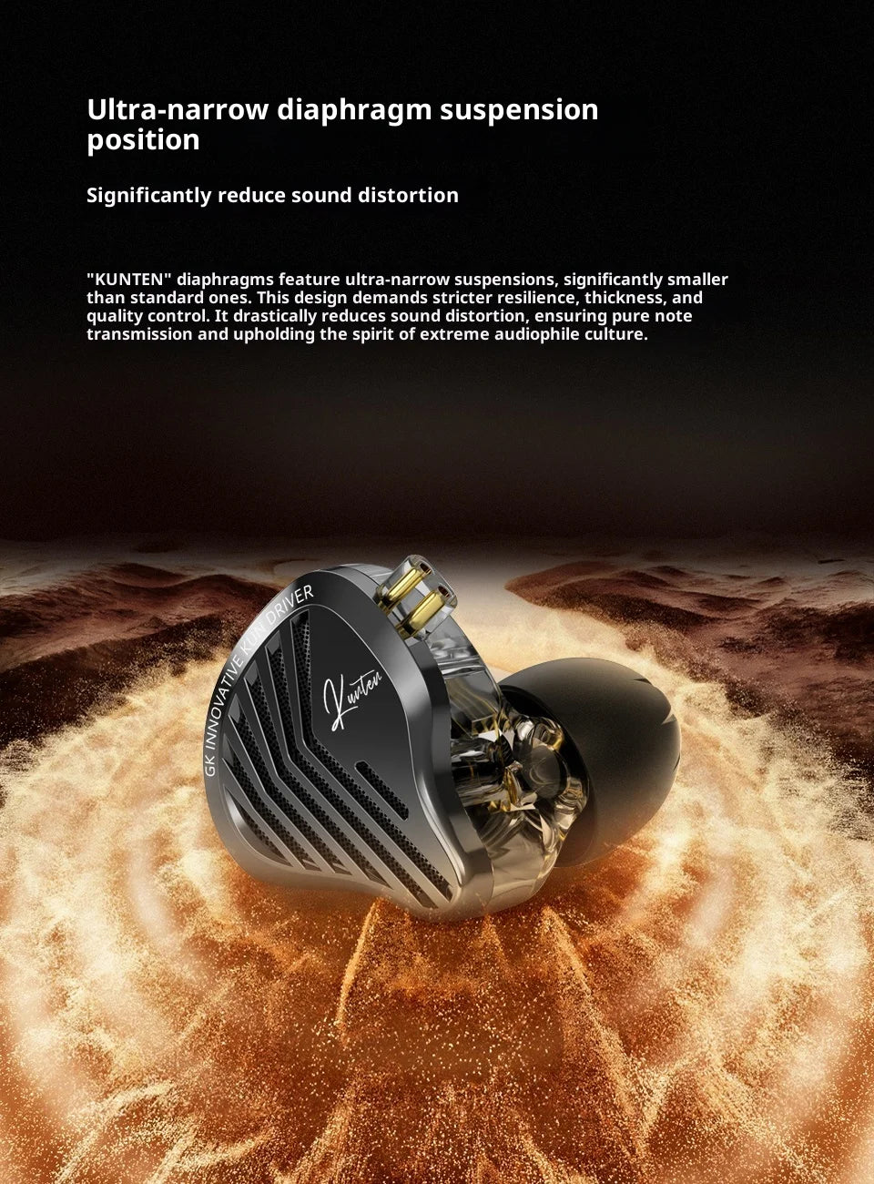 Kz Gk Kunten Dynamic Drive Headphones Hifi 2pin Heavy Bass Earbuds Metal Headphones Detachable Sports Gamer Headphones Custom