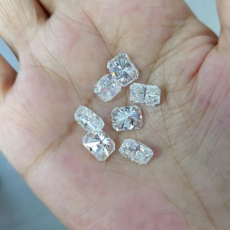 [3EX Cut] Top Belgium Cut Moissanite Stone D Color Pear Cut Gemstones Lab Grown Diamond Loose Moissanite Stone with GRA