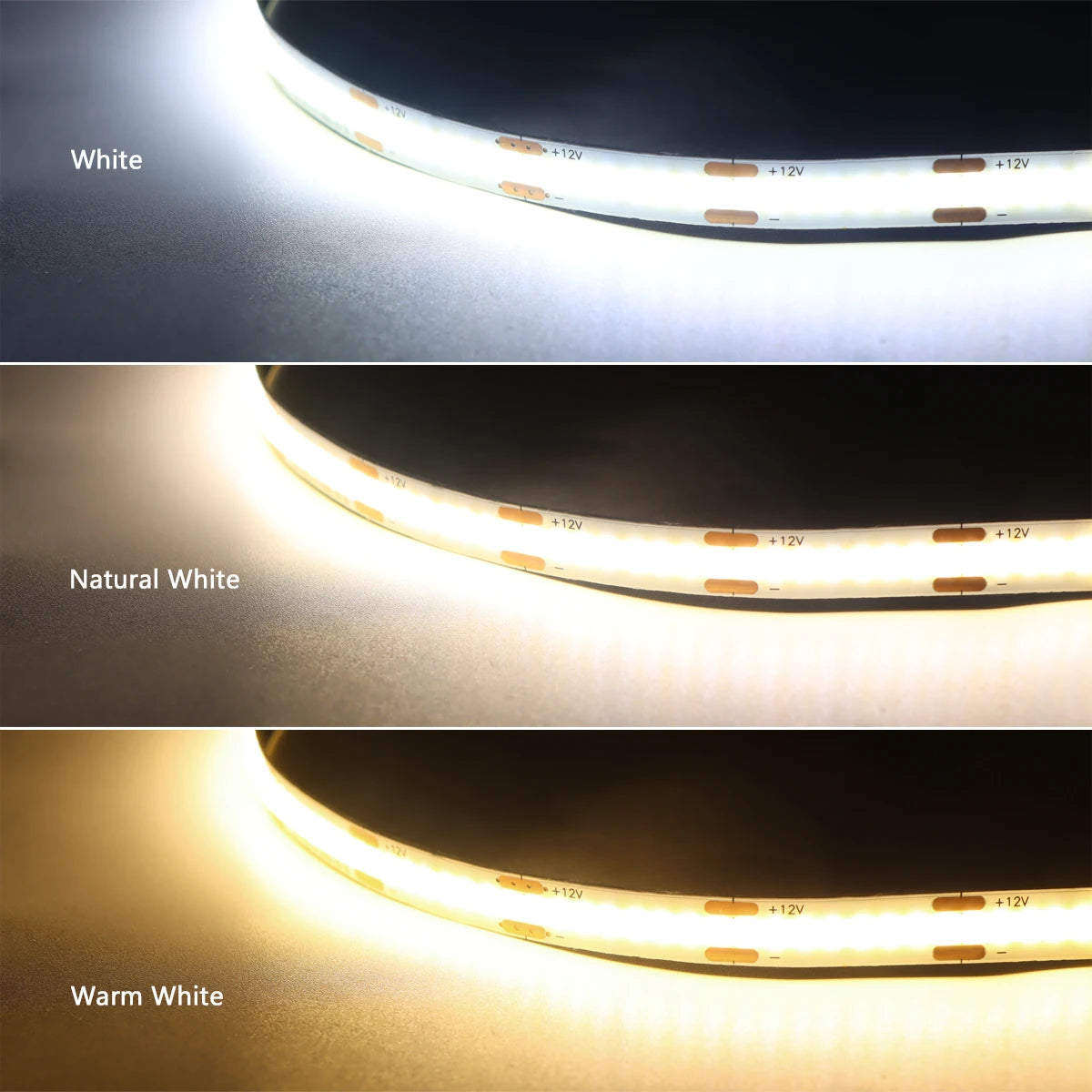 Under Cabinet COB Led Strip Penetrable Wood Touch Sensor Light Dimmable Night Lamp For Bedroom Wardrobe Indoor Kitchen Lighting