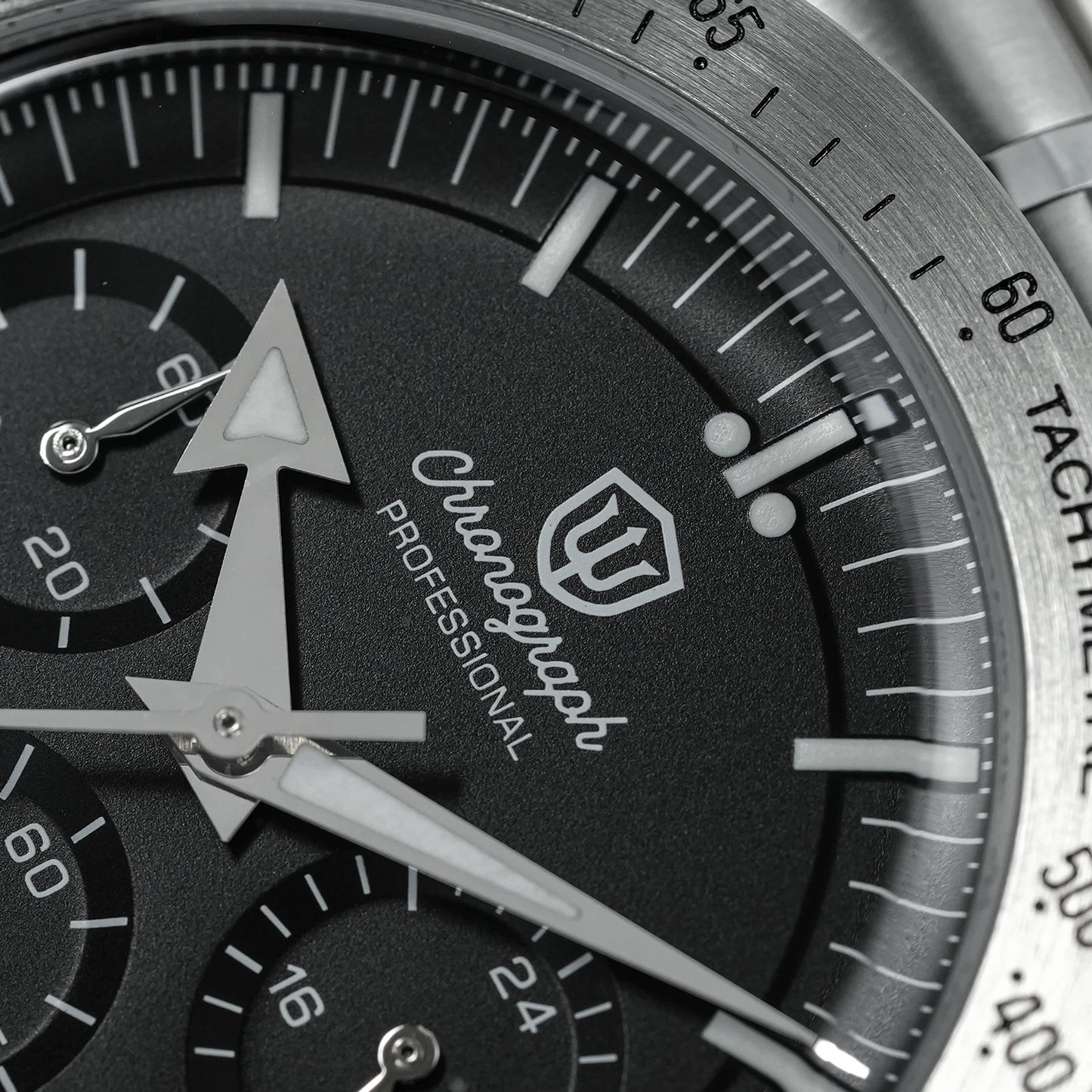 Watchdives New WD1863 Watch VK63 Chronograph Movement Aluminum Bezel BGW9 Luminous Bubble Sapphire Crystal 39mm Vintage Watches