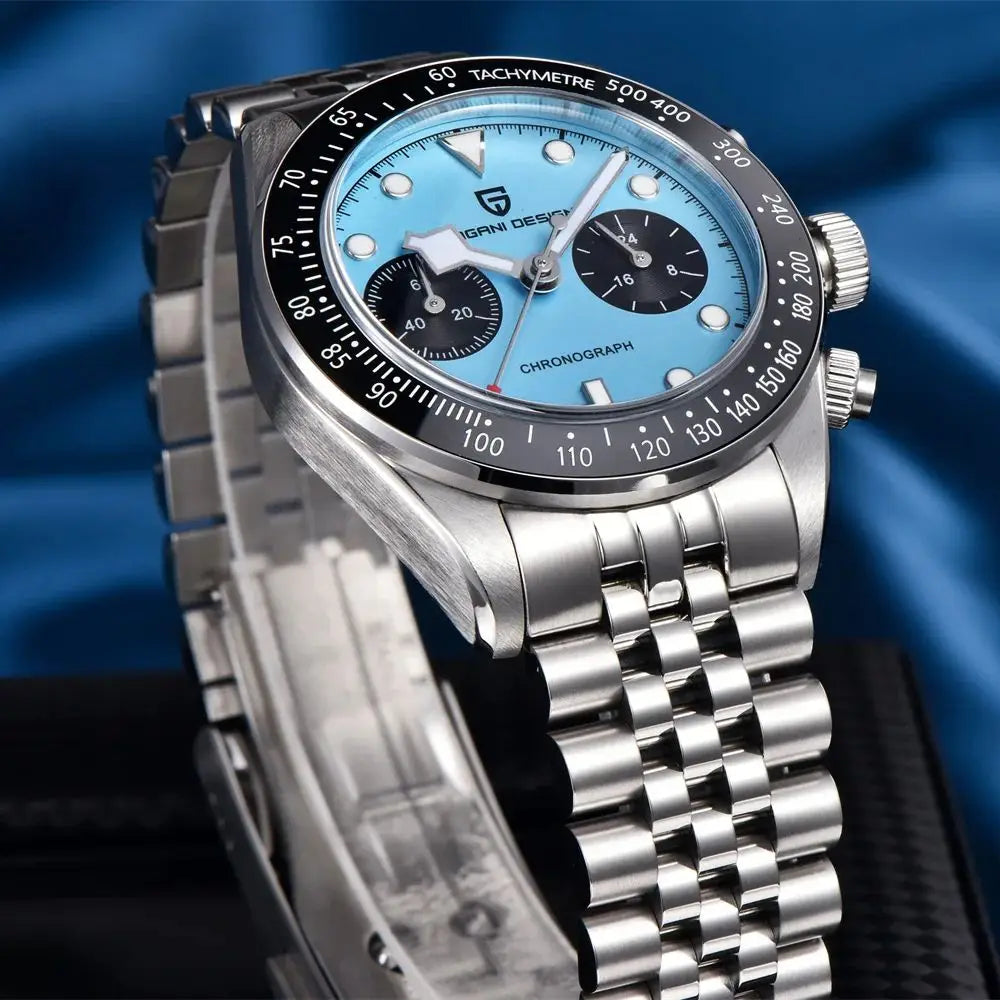 2025 New PAGANI DESIGN BB Flamingo Chronograph Luxury Sports Quartz Watch Men Sapphire mirror 100M Waterproof Fashion Wristwatch