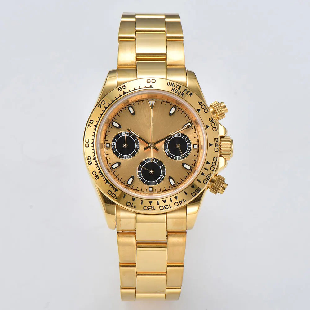 Men's luxury watches VK63 watch Sports Quartz Watch Sapphire multifunctional Mechanical timing watch for vk63 Movement