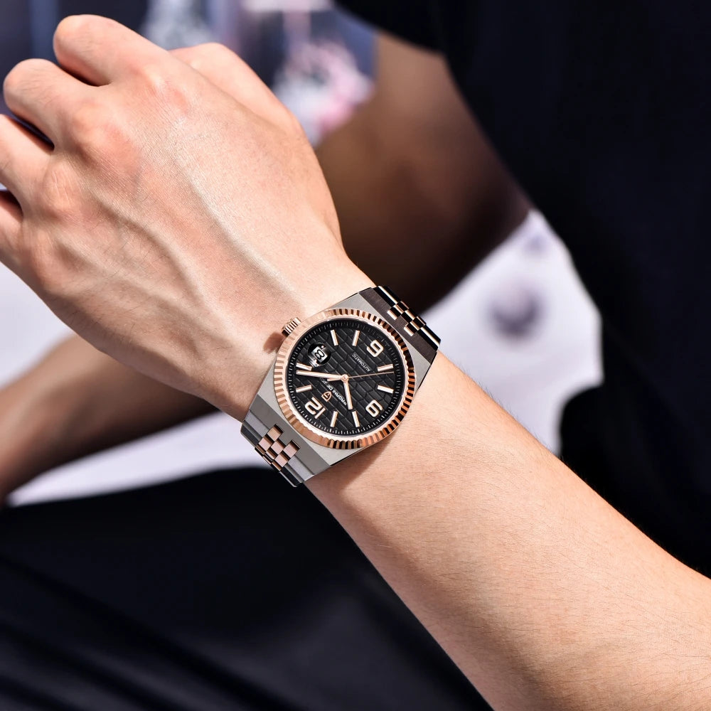 PAGANI DESIGN 2025 Men Mechanical Watches Men Luxury Automatic Watch For Man AR Sapphire Mirror Waterproof Luminous With Box